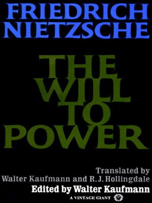 cover image of The Will to Power